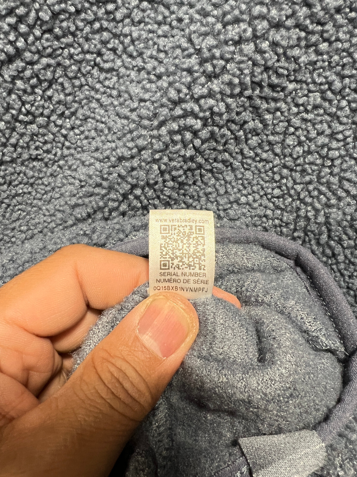 Vera Bradley Pullover Medium Gray Patchwork Cozy … - image 8