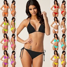 Womens Push-Up Bikini Set Bra Strappy Bathing Suit Swimsuit Swimwear Beachwear