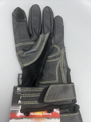 Memphis Welders Glove High Heat Premium Grain Cow Leather XL Welding Glove #975 - Picture 5 of 7