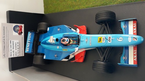 F1 BENETTON 1998 B198 formule 1 WURZ 1/18 MINICHAMPS 180980006 voiture miniature - Imagen 5 de 6