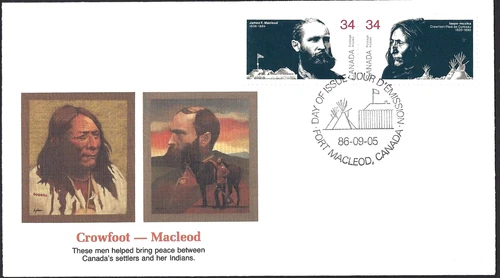 🍁Canada  #1109/ 1108   PRAIRIES PEACEMAKERS    Brand New 1986 Fleetwood Cover