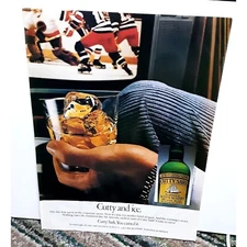 1986 Cutty Sark Cutty and Ice Scots Whisky Original Print Ad