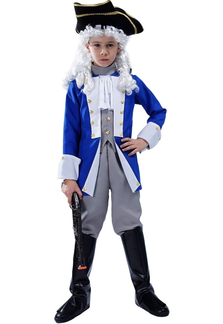 Kids Pirate Costume Set - Complete Boy's Halloween Outfit With Hat, Vest & Eyepatch