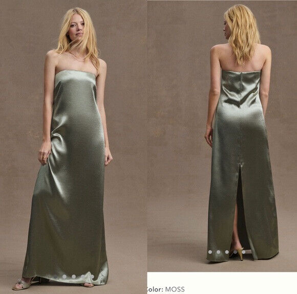 bhldn moss green dress BHLDN Sophia – Luxe Redux Bridal main image 0
