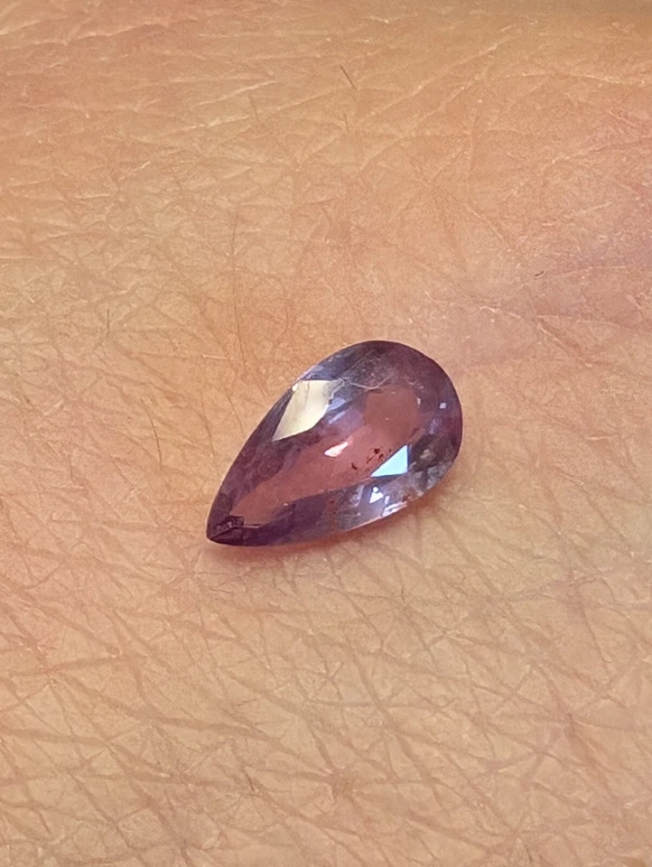 0.80 ct. Saphir pink Edelstein Tropfen Schliff Schmuck - Bild 4 von 4
