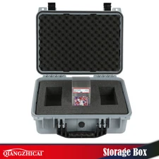Waterproof Graded Card Case Storage Box For 150+ Sports Trading Cards Heavy Duty