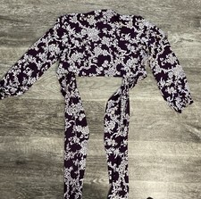 Flynn Skye Women’s Wrap Crop Top Maxi Skirt Size Small Purple Floral