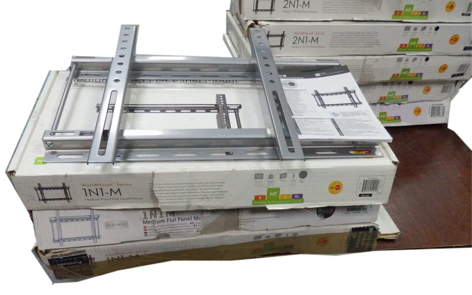 5xOmnimount 2N1-M Tilt & 3x 1N1-M Medium Fixed TV, Mount upto 400x300 No kits - Image 2 of 4