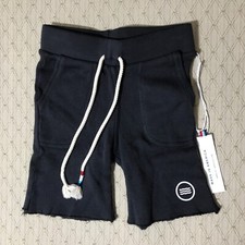 Sol Angeles Sweat Shorts Boys 4T Black Pockets Drawstring Elastic Waist Cut Off