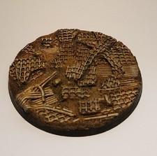 80mm Round RESIN BASE TERRAIN SCENERY RUSTY GRATES