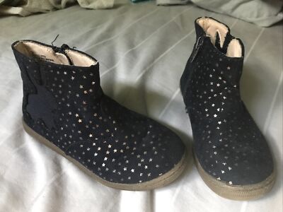 Cat \u0026 Jack Navy And Silver Star Boots 