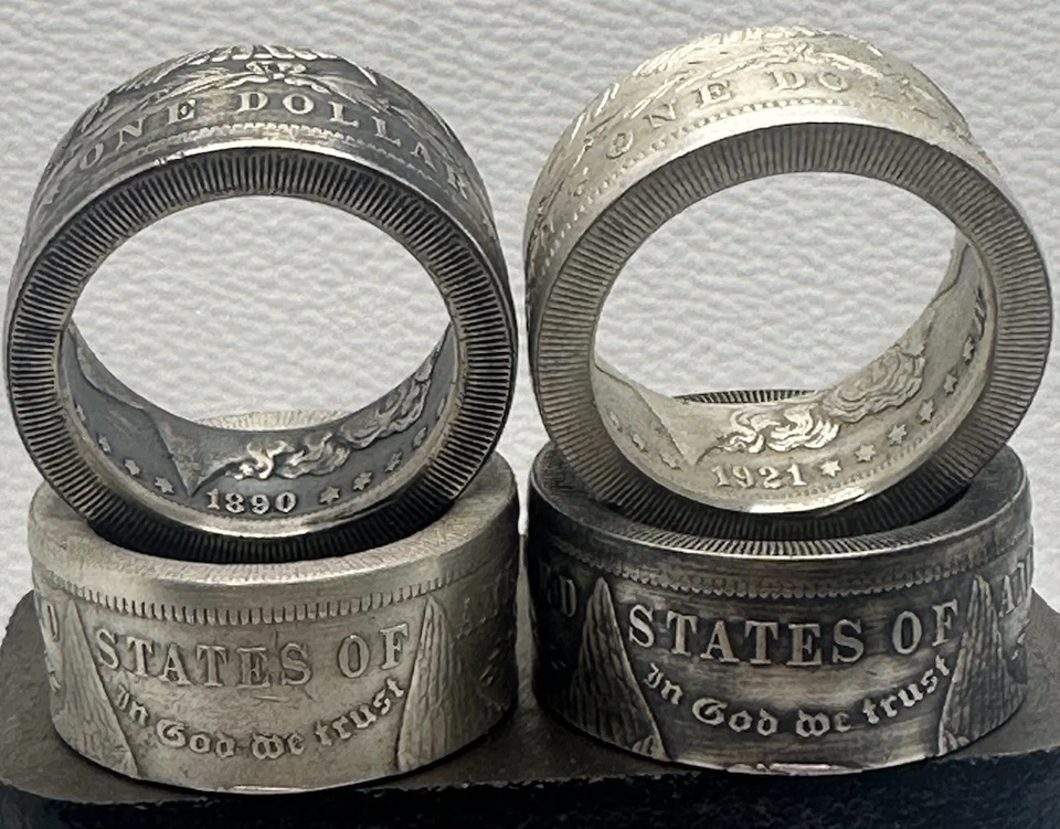 Anillo moneda dólar plata Morgan - tallas 9-15 Foto 3 de 3