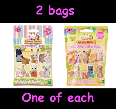 Sylvanian Families Baby Shopping Mini Party Babies 2 Blind bags Calico Critters