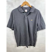 Brooks Brothers Men's Gray Performance Original Fit Polo Shirt Size XL Preppy