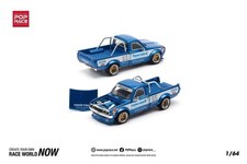 1/64 POP RACE Pandem Datsun 620 Blue Toyo Tire