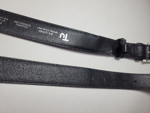 TU schwarzer Echtleder Gürtel Größe XL 40-42 '' 102-107cm - Bild 11 von 22