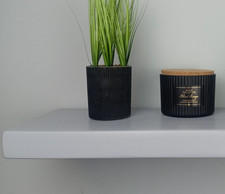 Floating Chunky Solid Wood   Handmade Wall Shelf 9" Deep + Invisible Supports.