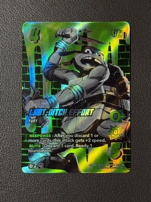 Last-Ditch Effort UR-ALT - UniVersus Teenage Mutant Ninja Turtles (TMNT) ALT ART