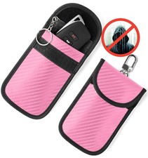 Upgraded Faraday Bag for Key Fob 2 Pack , Premium Faraday Key Fob Protector    