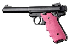 HOGUE 79007 WRAP AROUND SOFT-RUBBER GRIP WITH FINGER GROOVES RUGER MKIV - PINK