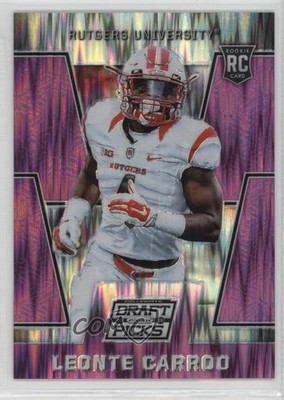 2016 Prizm Collegiate Draft Picks Purple Flash 85/99 Leonte Carroo Rookie RC 0f6