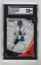 2021 Chronicles Clear Vision Rookies Purple 11/49 Justin Fields SGC 10 GEM 1fp4