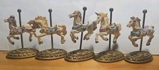 5 Carousel Horse Figure Decor Scarborough Fair Mini Horse Set Of 5 Horses 2.5"