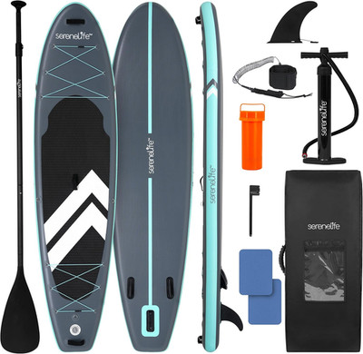 XL Inflatable Stand Up Paddle Board SUP Extra Wide Non Slip Deck Adult Kids Pet