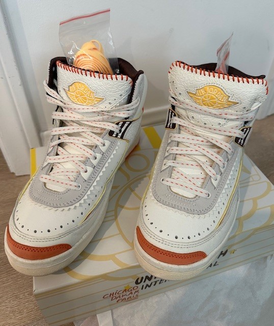 Nike Jordan 2 Retro SP Maison Chateau Rouge Shoes Mens 6.5 Womens