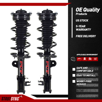 OE Front Struts For 2017-2021 Jeep Compass 2.4L 6 Speed 2WD Lifetime Warranty