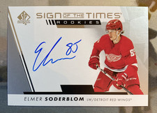 2022-23 UD SP Authentic Sign of the Times Rookies Elmer Soderblom Rookie Pens