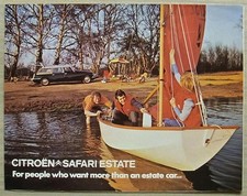 CITROEN SAFARI ESTATE  20 & 21 Car Sales Brochure c1973