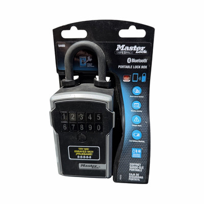 Master Lock 5440D Bluetooth Large Portable Key Lock Box Keypad Combo Black/Gray