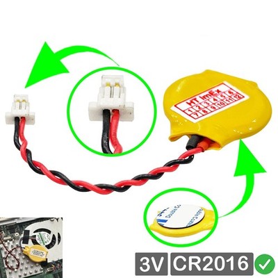 CR2016 CMOS Batterie mit Steckerkabel für Lenovo ThinkPad X1 Carbon 5th Gen 20HR
