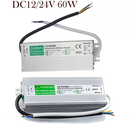 LED Trafo 24V 12V DC Wasserdicht Transformator Netzteil IP67 LED Strip 10-200W - Bild 25 von 29
