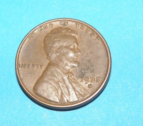 1937 S    EXTRA FINE LINCOLN  WHEAT  CENT #2