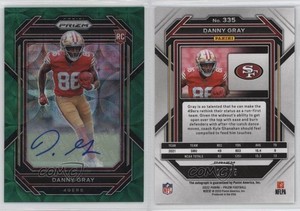 2022 Panini Prizm Rookies Green Scope /75 Danny Gray #335 Rookie Auto RC