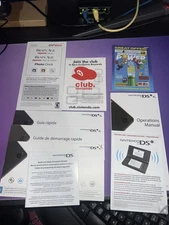 Nintendo DSi XL Operations Manual with Quick Start Guides & Inserts. 