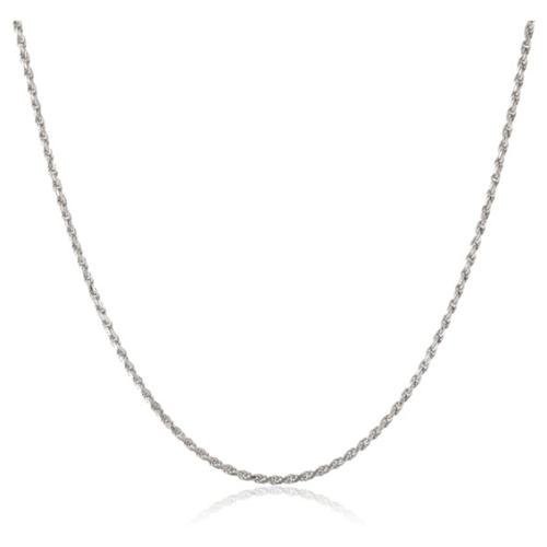 Collar cadena pulsera tipo Corde Cordon de fina plata de ley 925 1mm Italiano