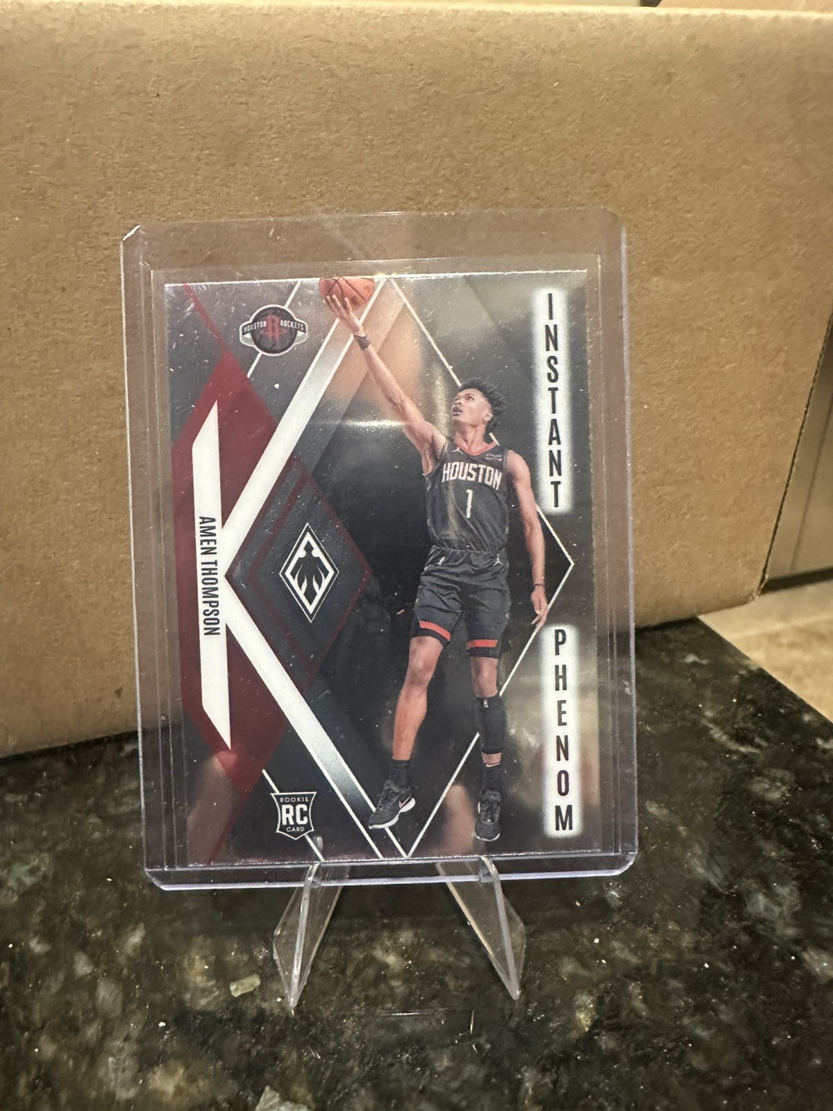 2023-24 Panini Phoenix Instant Phenom #22 AMEN THOMPSON ROOKIE RC ROCKETS