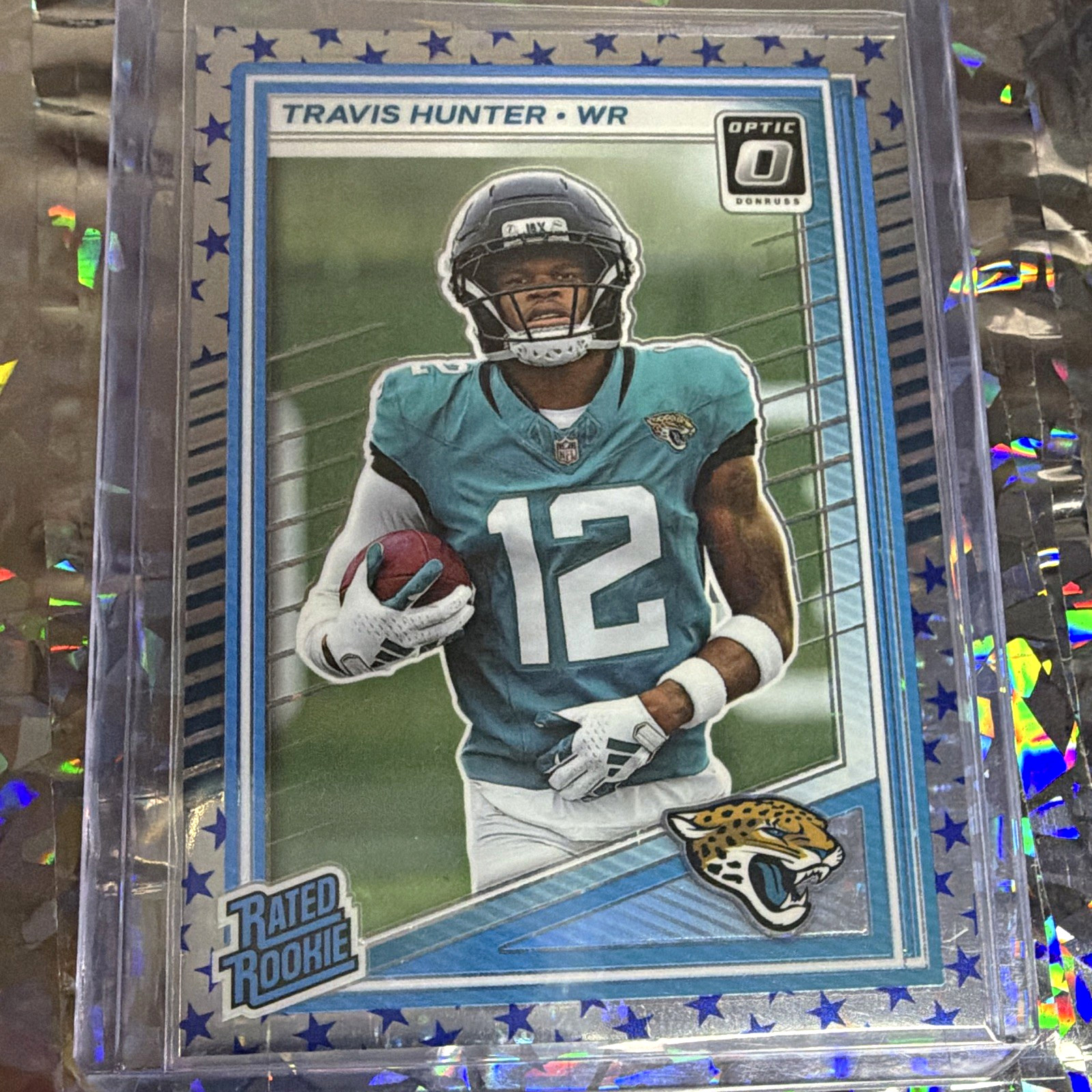 Panini 2025 Donruss Optic Travis Hunter Rated Rookie Stars Prizm #201