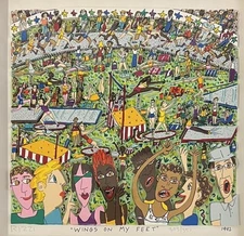 James Rizzi Wings on My Feet 3D Limited Edition 350 Signed Listed Nice!