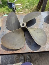 Vintage 4 Blade Bronze/Brass Propeller 23x24 ...
