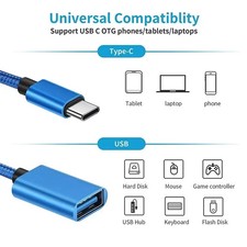 Type C to USB, USB C Male OTG A Female Data, Connector, Converter ,Cable Adapter