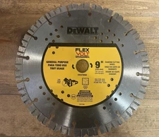 NEW DEWALT DWAFV8900 9" FLEXVOLT DIAMOND CUTTING WHEEL