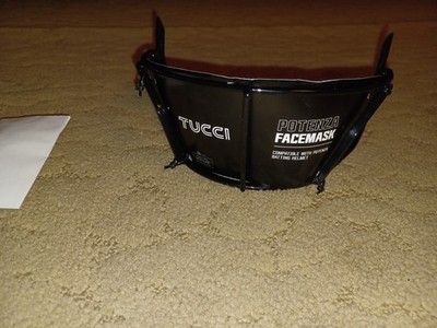 BRAND NEW TUCCI POTENZA BATTING HELMET FACE GUARD ...BLACK