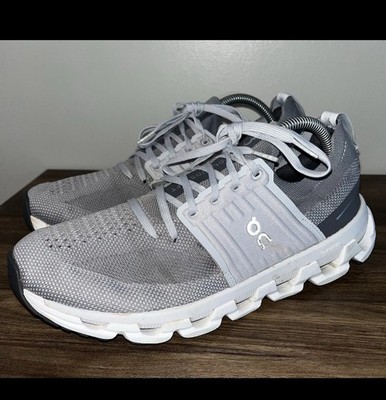 On cloudsiwft 3 Mens Road Cushioned  Running Shoes Black Blue White Size 9.5