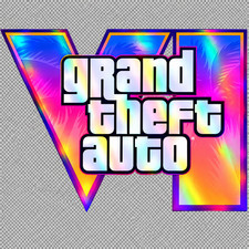 Gta 6 - Grand Theft Auto Vi Sticker Video Game Decal Rainbow Holographic Effect