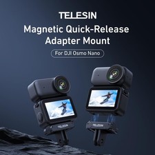 For DJI Osmo Nano Action Cameras Magnetic Quick-Release Adapter Mount TELESIN