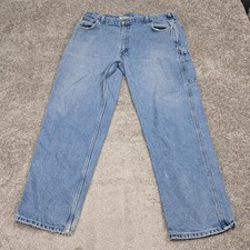 Carhartt Men's Relaxed Fit Jeans Light Wash Blue 42x32